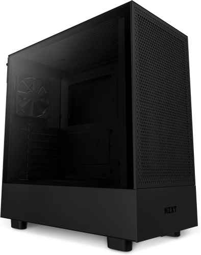 Gabinete ATX NZXT H5 FLOW, Incluye 2 Fans 120mm Negros, Radiador 280mm Max, Color Negro
