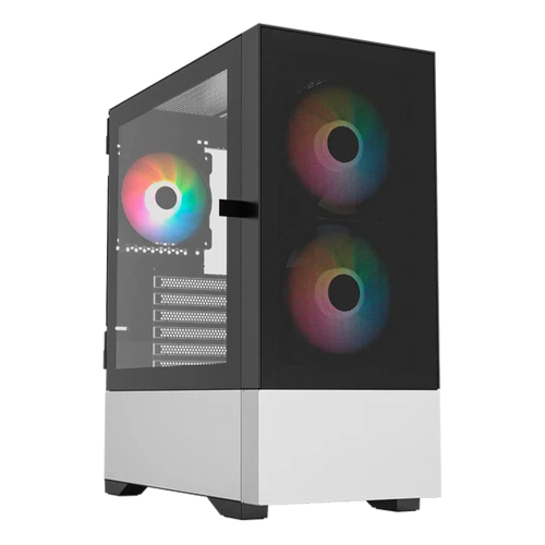 Gabinete ATX Balam Rush Nitrox Aircool 5500 ABW, Incluye 2 Fans 140mm ARGB + 1 120mm, Radiador 360mm Max, Color Negro