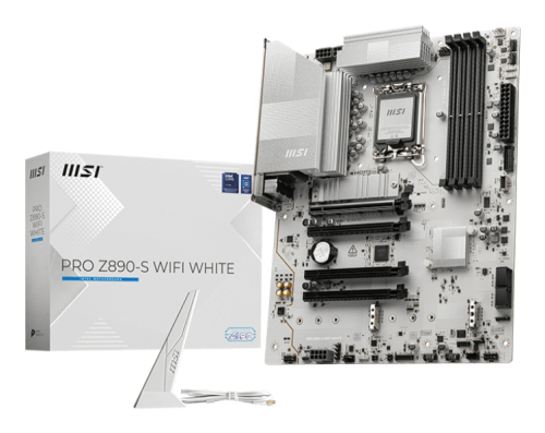 MotherBoard 1851 ATX MSI Z890-S WIFI WHITE, 256GB RAM DDR5 Max, 1 M.2 PCIE 5 + 2 M.2 PCIE 4, Wi-Fi 7 + BT 5.4