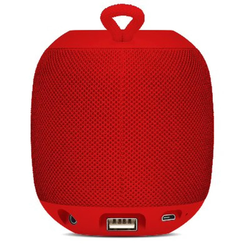 Bocina Portátil BRobotix 263816, Bluetooth, Inalámbrico, 3W RMS, USB, Rojo