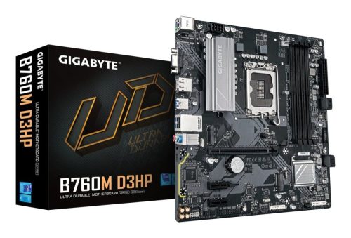 Motherboard LGA1700 Micro-ATX Gigabyte B760M D3HP, 256GB RAM DDR5 Max, 2 M.2 PCIe 4