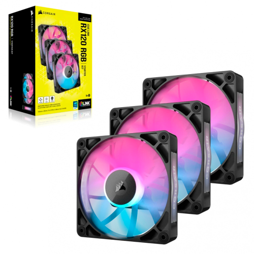 Ventiladores Corsair  RX120 RGB Negro