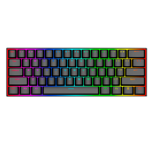 Teclado Alámbrico Mecánico Redragon DragonBorn, Switch Red, 60%, RGB, Color Negro, Ingles