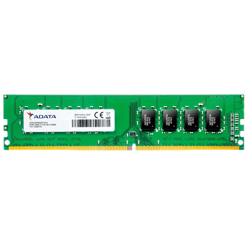 Memoria RAM DDR4 DIMM 4GB 2666MHz CL19, Adata, Color Verde. AD4U2666J4G19-S