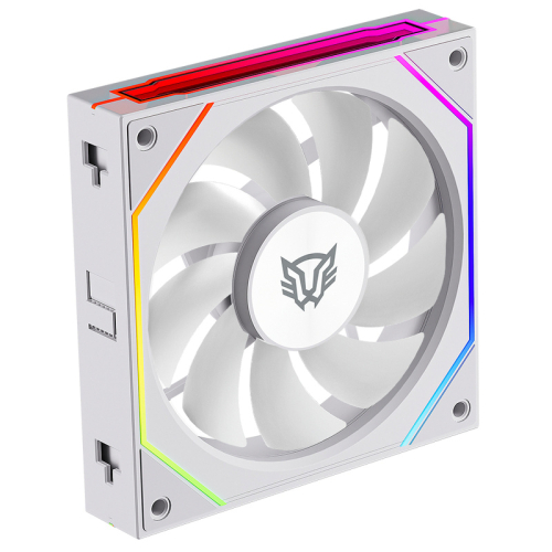 Ventilador 120mm Balam Rush EOLOX Link EXL95, Sistema en Cadena, ARGB, Color Blanco