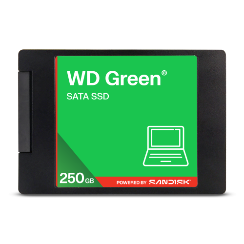 SSD 2.5" SATA 250GB Western Digital Green, Lectura 545MB/s. WDS250G5G0A