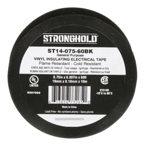Cinta Electrica Stronghold 18.29M Negro