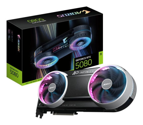 Tarjeta de Video NVIDIA RTX5080 Gigabyte AORUS INFINITY, 16GB GDDR7, 3 DisplayPort + 1 HDMI, Min 850W