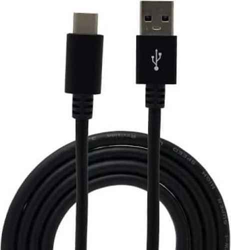 Cable USB-C 3.0 a USB-A 3.0 1.8m Brobotix 171218, Cubierta de Plastico, Color Negro