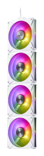 Kit de 4 Ventiladores 120mm XPG Hurricane Mag RGB, Sistema en Cadena, ARGB, Color Blancos
