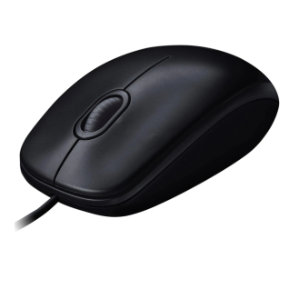 Mouse Alámbrico Logitech M100, 1,000dpi, Color Negro