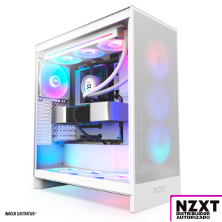 Gabinete NZXT H7 Flow RGB Blanco 2024