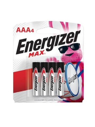 Pila alcalina Energizer AAA 4 piezas