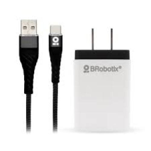 CARGADOR USB PARED 1PTO / CABLE USB TIPO C NGO FASTCHARGE BROBOTIX  963325