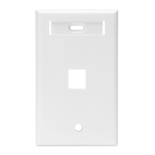 Tapa para Caja de Pared Leviton 42080-1WP, 1 Puerto Keystone, Color Blanco
