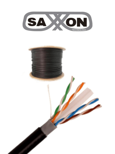 CABLE CAT6 EXT 305M NEGRO
