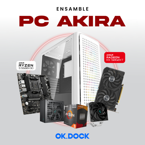 Ensamble Akira | RX 9060 XT | Ryzen 5 5500X3D | 16GB RAM | 1TB SSD | Windows 11 Pro