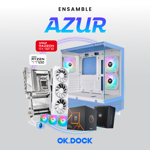 Ensamble AZUR | RX 9070 XT | Ryzen 7 7700 | 16GB DDR5 | 1TB SSD | Windows 11 Pro