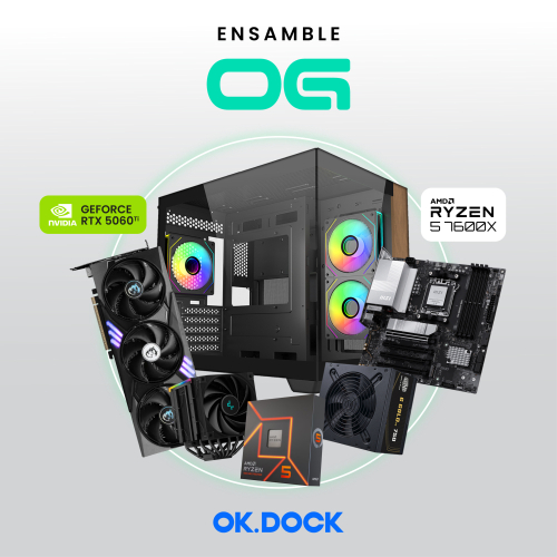 Ensamble OG | RTX 5060 Ti | Ryzen 5 7600X | 16GB DDR5 | 1TB SSD | Windows 11 Pro
