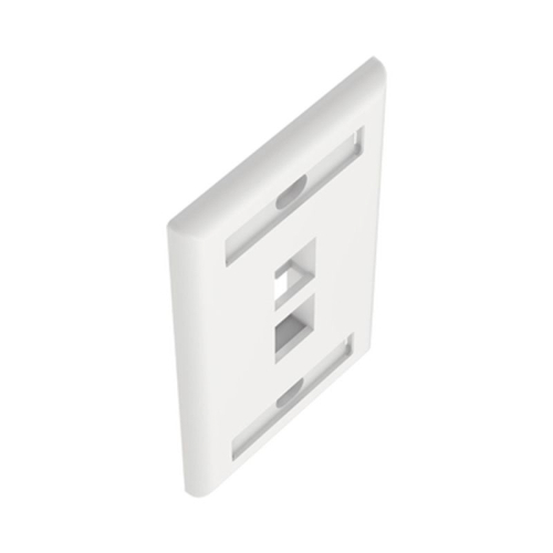 Tapa para Caja de Pared Panduit CFPE2WHY, 2 Puertos Keystone, Color Blanco