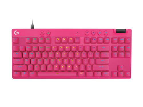 TECLADO LOGITECH PRO X TKL RAPID MAGENTA RGB