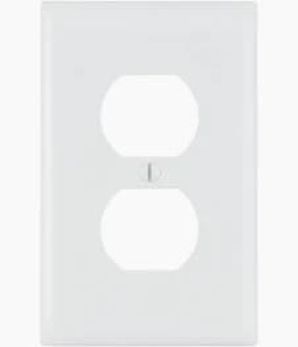 TAPA 2 PERFORACIONES BLANCO FACE PLATE