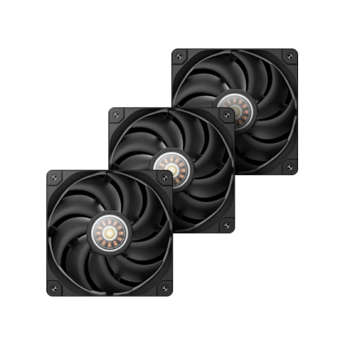 Kit de 3 Ventiladores 120mm DeepCool FT12, Color Negro
