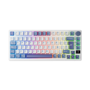 Teclado Royal Kludge RKM75 Taro Milk